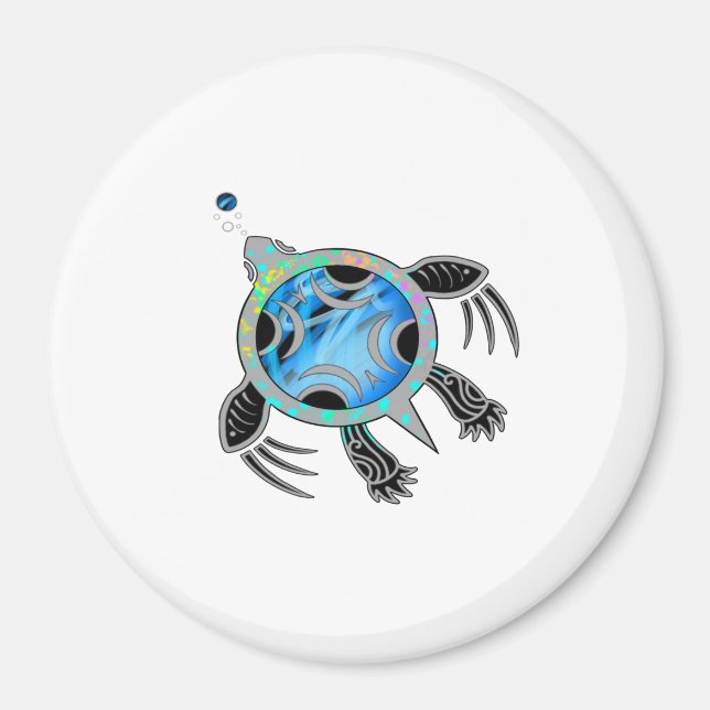 Färgsköldpadda Magnet (Framsidan)