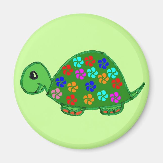 Färgsköldpadda Magnet (Framsidan)