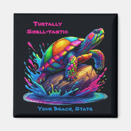 Färgsköldpadda Stänk Magnet