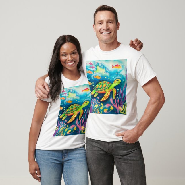 Färgsköldpadda T Shirt (Unisex)