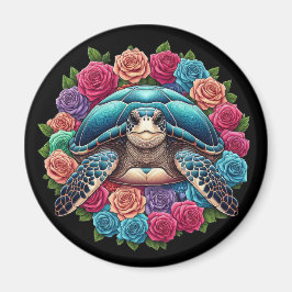 FärgsköldpaddsIllustration, omgiven av Ro Magnet