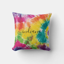 Färgskript för Rainbow Monogram Namn Färgskrift Ti