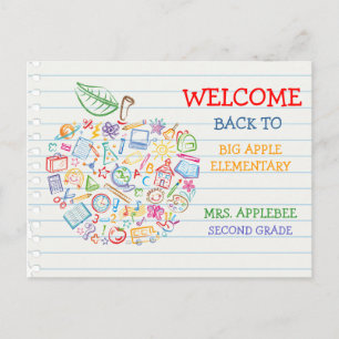 Färgskrivare Apple Back to school vykort