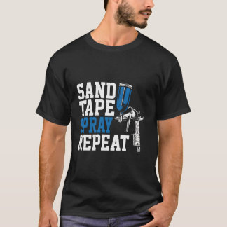 Färgskrivare Sand Tape Spray Repetera automatisk b T Shirt