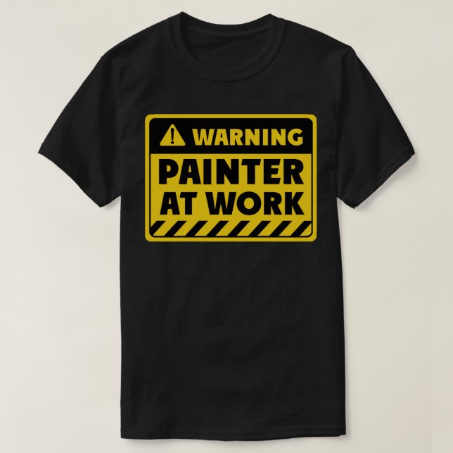 Färgskrivare vid arbete t shirt (Design framsida)