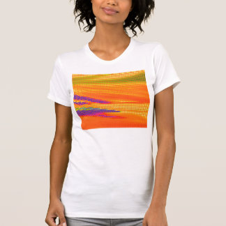 FÄRGSKYLDIG RETRO RAINBOW DOTS ART T SHIRT