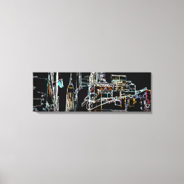 Färgskylin på Manhattan Canvastryck