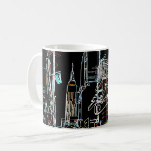 Färgskylin på Manhattan Kaffemugg