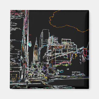 Färgskylin på Manhattan Magnet