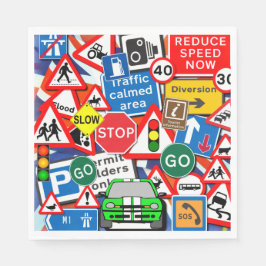 Färgskyltar, Barns födelsedag Party Pappersservett