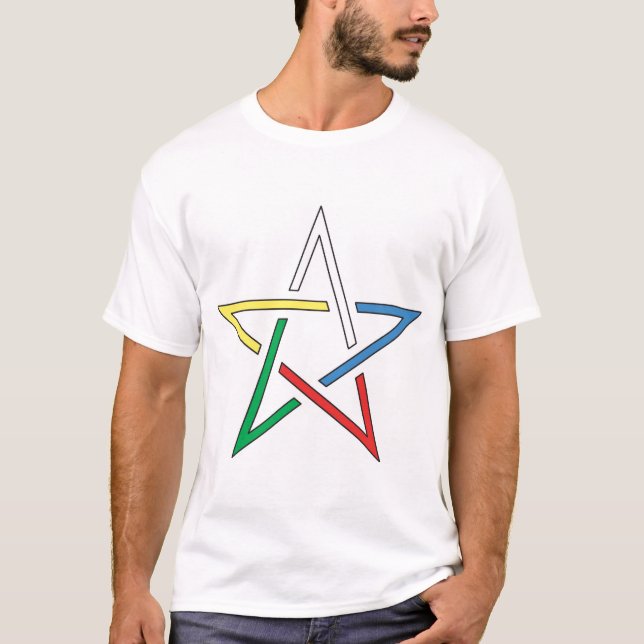 FärgsnittPentagram T Shirt (Framsida)