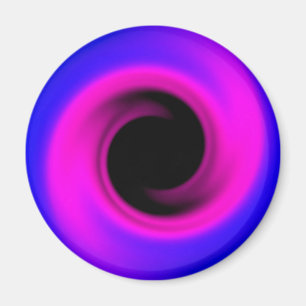 Färgsnurrande svart hål magnet