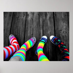 Färgsockor Poster