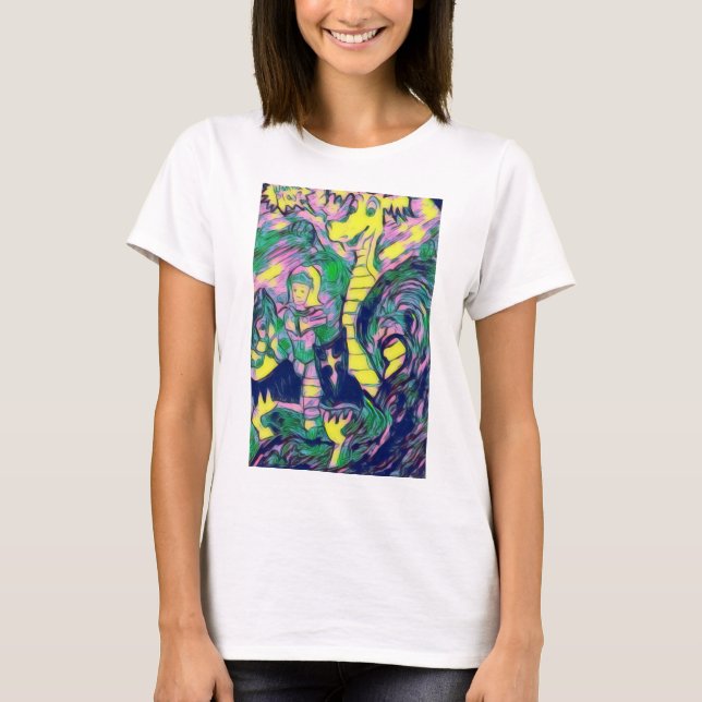 Färgsökning: Dragon och Boy T-Shirt (Framsida)