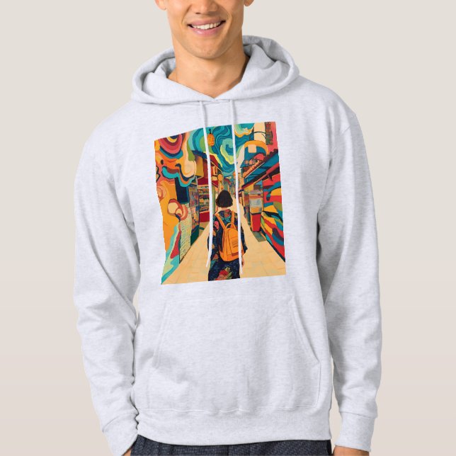 Färgsökningsdröm: En brant Äventyr Resa Hoodie (Framsida)