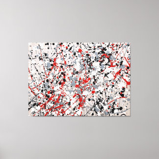 FÄRGSPLATTER XXVIII - Åtgärdsmålning - Canvastryck