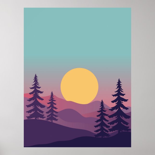 Färgsprakande bakgrund poster (Framsidan)