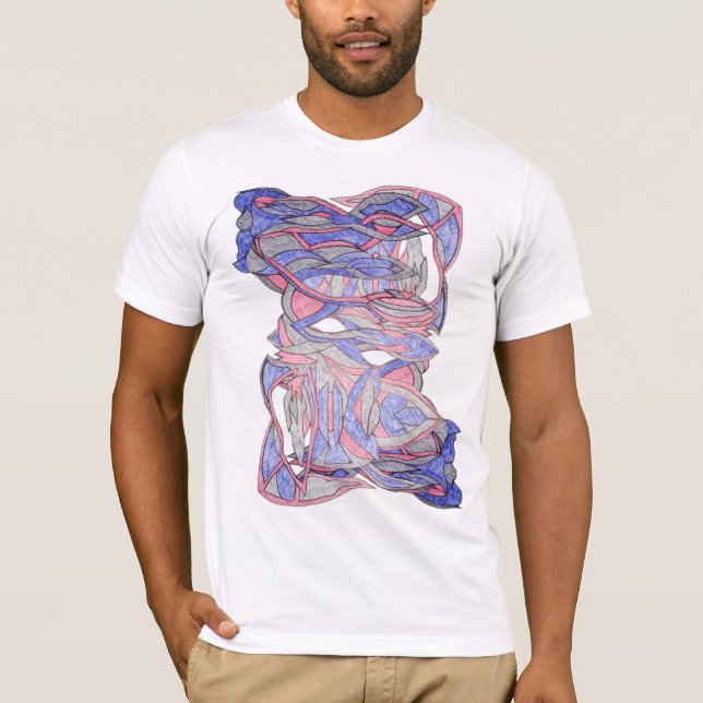 Färgsprakande Grafisk Herr-T-Shirt T Shirt (Framsida)