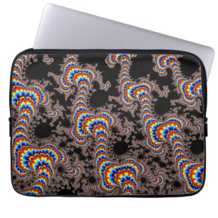 Färgspringa - Fractalkonst Laptop Sleeve