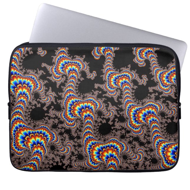 Färgspringa - Fractalkonst Laptop Sleeve (Framsidan)