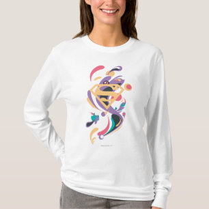 Färgstänkorange T-shirt