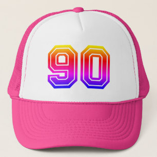 Färgstark 90:e Födelsedagsfest Keps