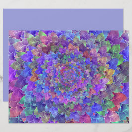 Färgstark Abstrakt Blommigt Lila av konst