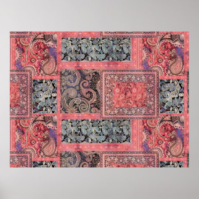 färgstark abstrakt, digital design, bakgrundsbeläg poster (Framsidan)