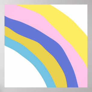 färgstark abstrakt poster