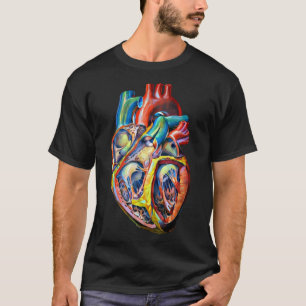 färgstark anatomi i abstrakt konst t shirt