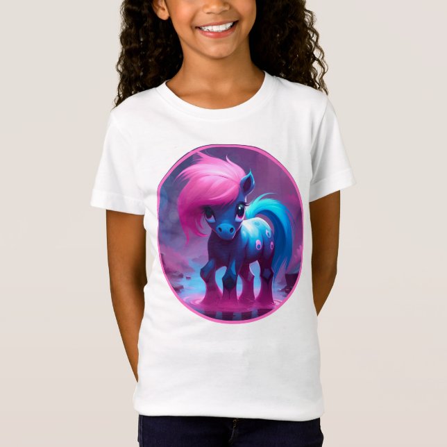 Färgstark ande Pony 4-Barn T Shirt (Framsida)