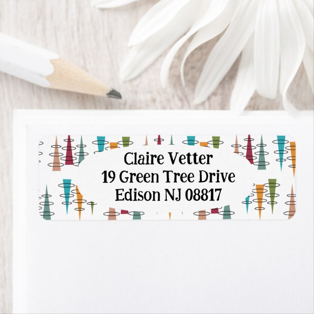 Färgstark antenn returadress etikett (Insitu)