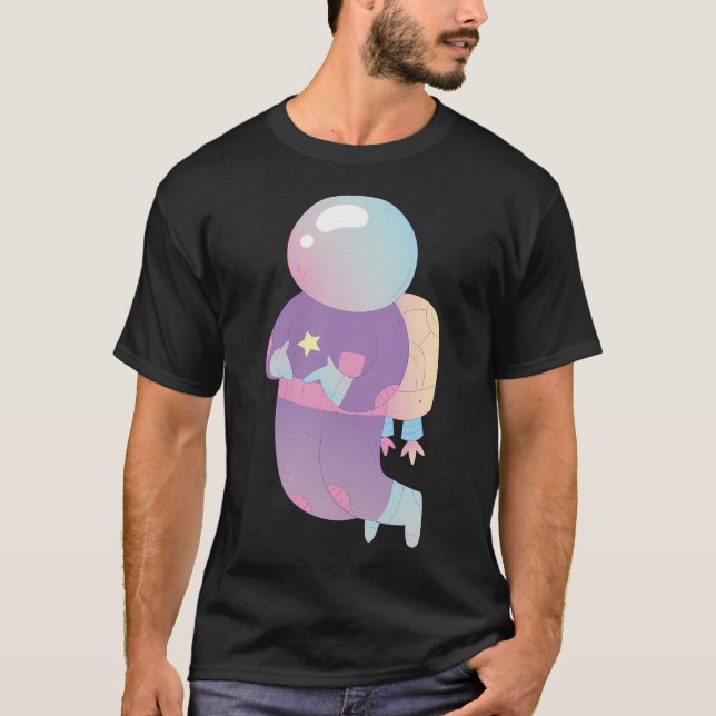 Färgstark astronaut t shirt (Framsida)