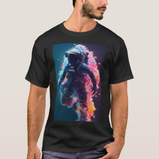 Färgstark astronaut t shirt