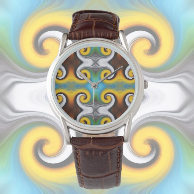 Färgstark, bakre fjäder-dekoration armbandsur (Skapare uppladdad)