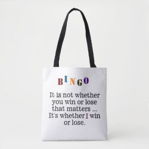 Färgstark Bingo-luddig, Vinlös Tygkasse