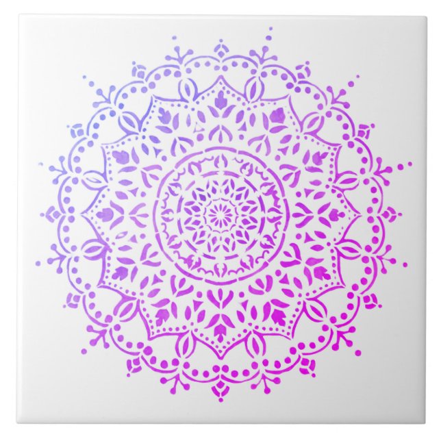 Färgstark blommigt design för keramiska plattor kakelplatta (Framsidan)