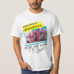 Färgstark brant design med Bilder och text T Shirt<br><div class="desc">Färgstarkt Vibrant Post-it-kollage Design-anpassade Med eget foto, egen text, Emoji eller någon form av bild. Underbar för Bachelor- och Bachelorette-partiet, Birthday, lgbt party, Sports Events, Friends Reunion. Anpassa det enkelt att lägga till egna foton, urklipp, logotyper eller bilder. Skriva texten med vilket teckensnitt, storlekare och färg som helst, välj en...</div>