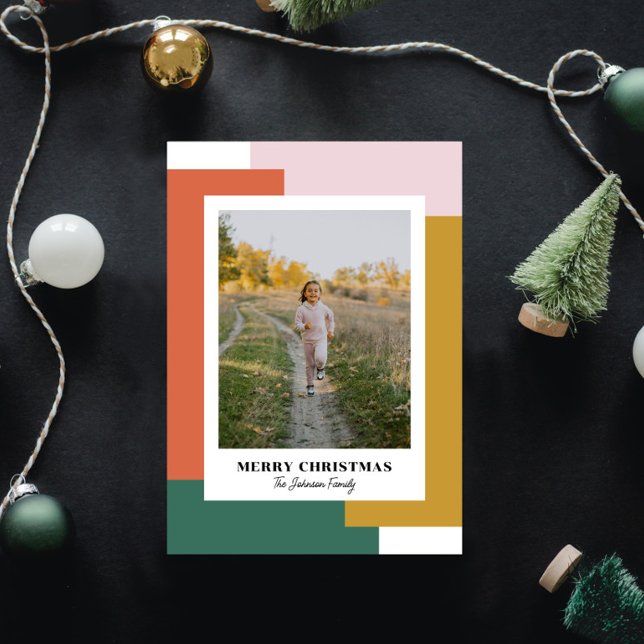 Färgstark Bright Nostalgic Julkort (Skapare uppladdad)