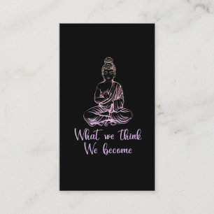 Färgstark buddhainspiration Buddhism citat Visitkort
