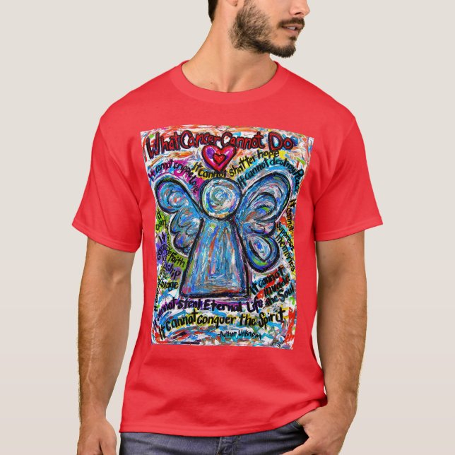 Färgstark cancergel Målning T-shirt (Framsida)