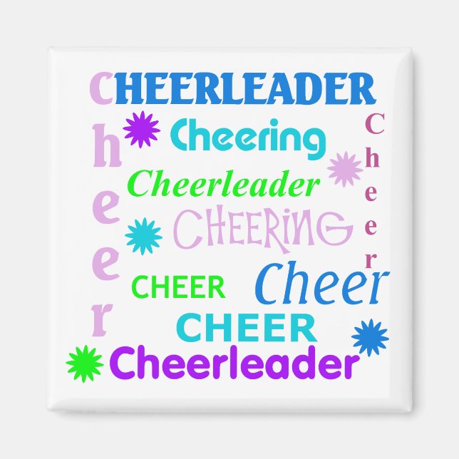 Färgstark Cheerwriter Magnet (Framsidan)