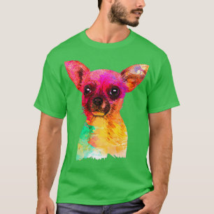 Färgstark Chihuahua T Shirt