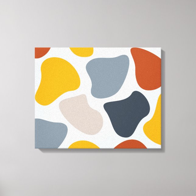 Färgstark, coola, trendig, modern ekologisk geomet canvastryck (Framsida)