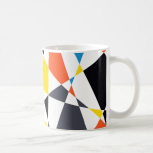 Färgstark, coola, trendig, moderna geometriska fo kaffemugg