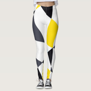 Färgstark, coola, trendig, moderna geometriska fo leggings