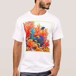 Färgstark design för undervattenslivet t shirt