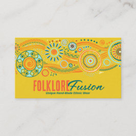 Färgstark etisk Mönster-prydnad Visitkort
