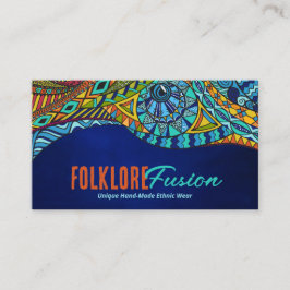 Färgstark etisk Mönster-prydnad Visitkort