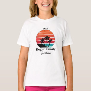 Färgstark familjerättslig Vacation T-Shirt